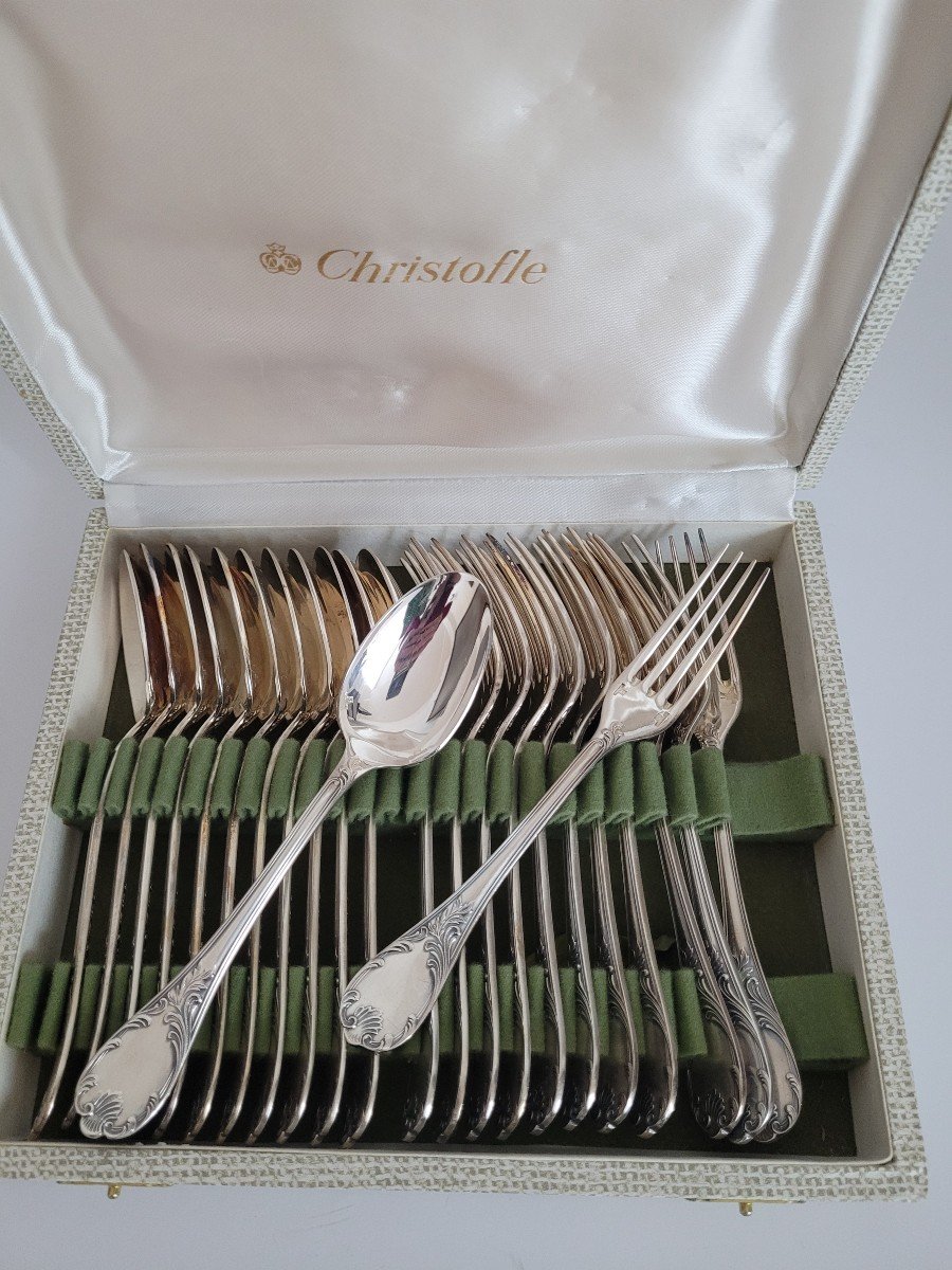 Christofle France Marly 24 Dessert Cutlery Set -photo-1