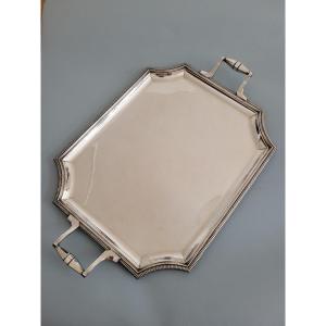 Solid Silver Tray, Paris 1940 Minerva 1st Title