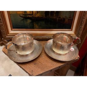 Pair Of Sterling Silver Luncheon Sets