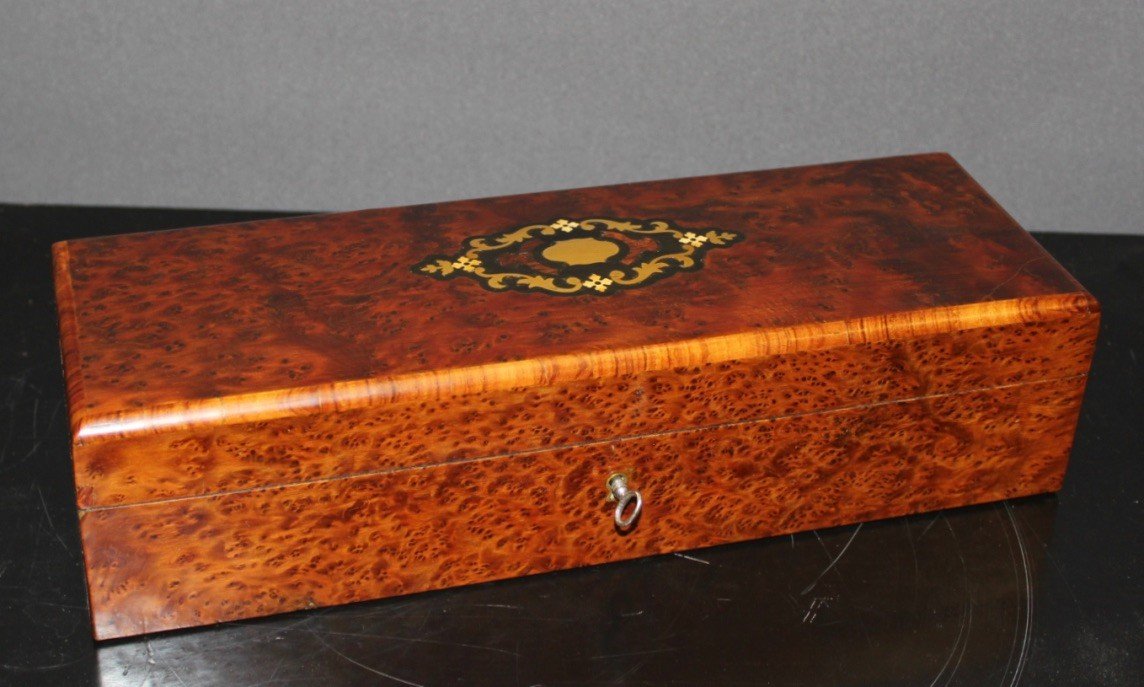 Napoleon III Jewelry Box In Marquetry