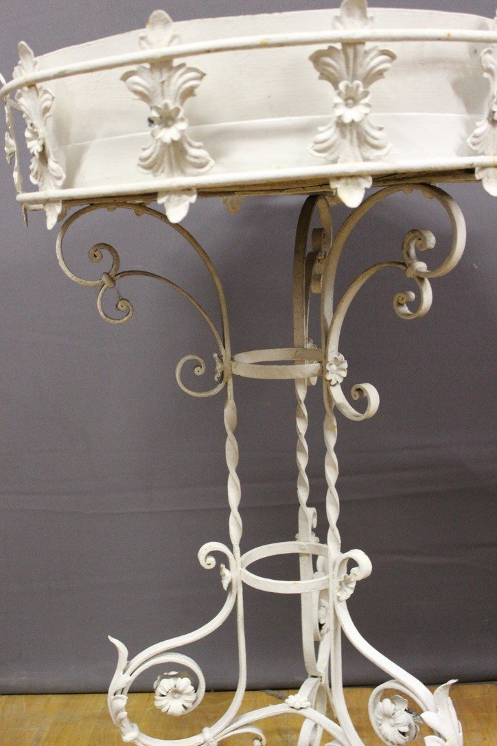 Napoleon III Wrought Iron Planter-photo-5