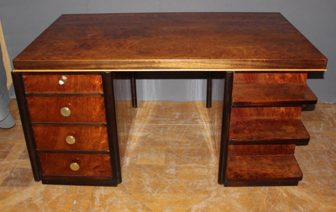 Art Deco Period Desk In Rosewood Circa 1930-photo-2