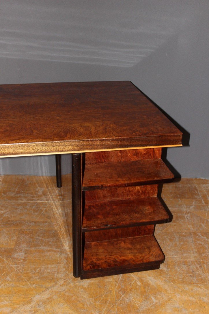 Art Deco Period Desk In Rosewood Circa 1930-photo-2