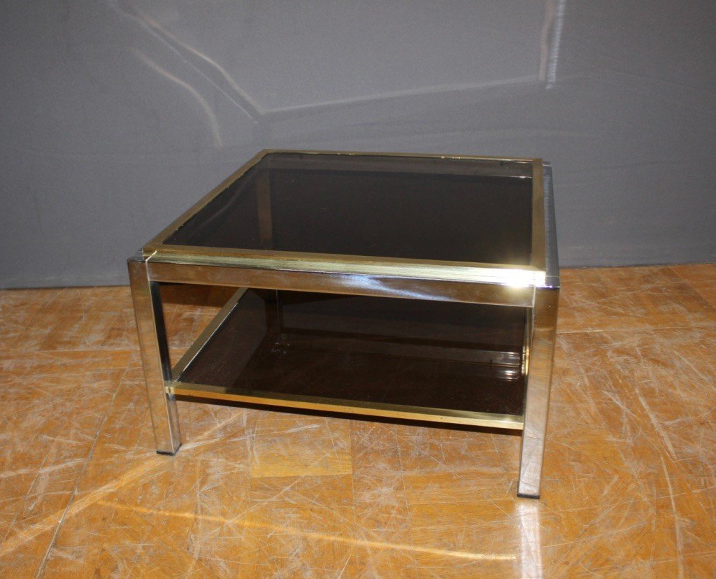 Square Coffee Table By Willy Rizzo Circa 1970-photo-2