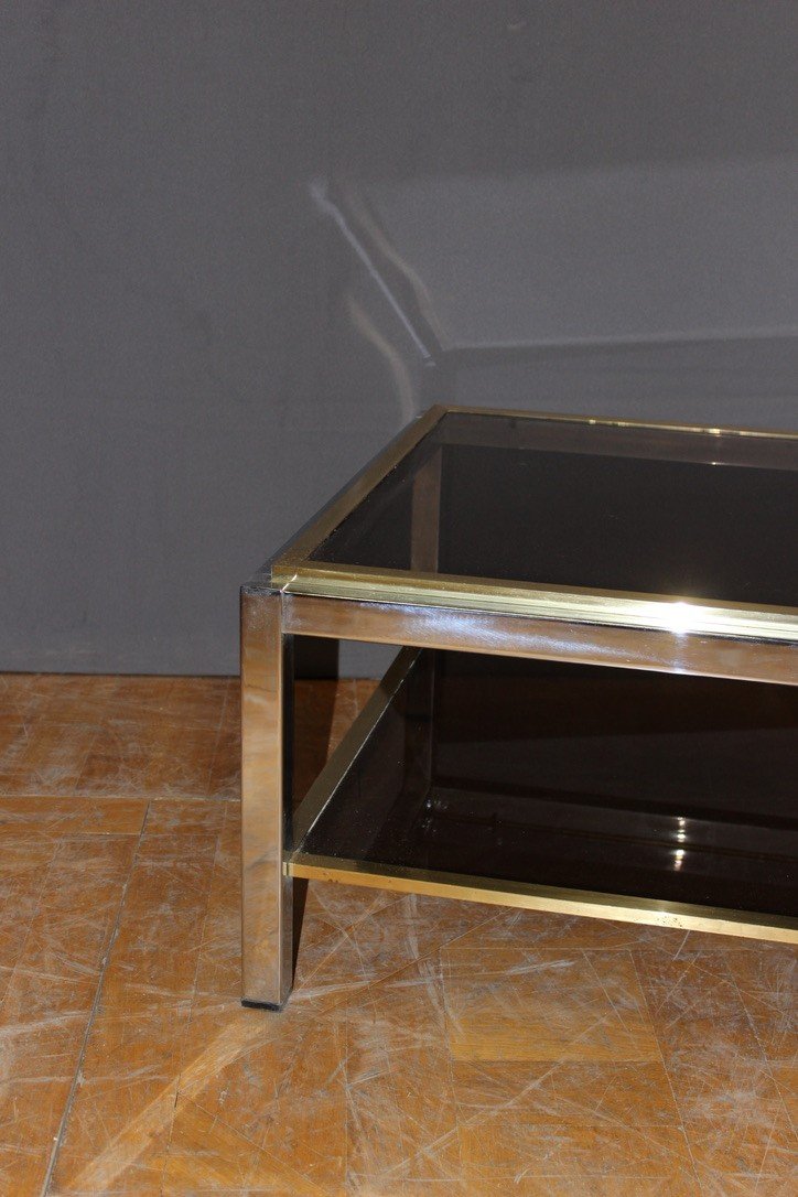 Square Coffee Table By Willy Rizzo Circa 1970-photo-4