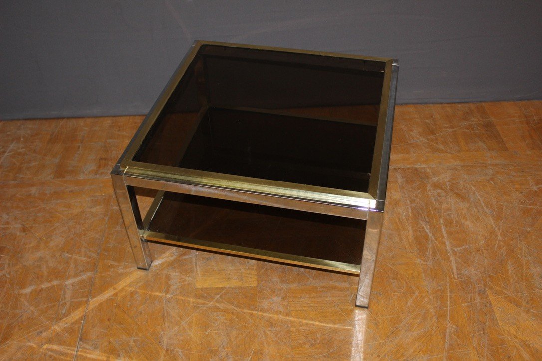 Square Coffee Table By Willy Rizzo Circa 1970-photo-5