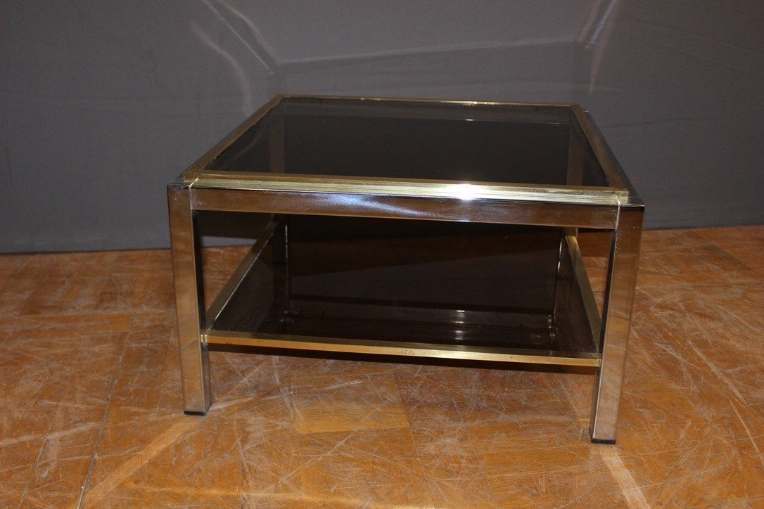 Square Coffee Table By Willy Rizzo Circa 1970-photo-7