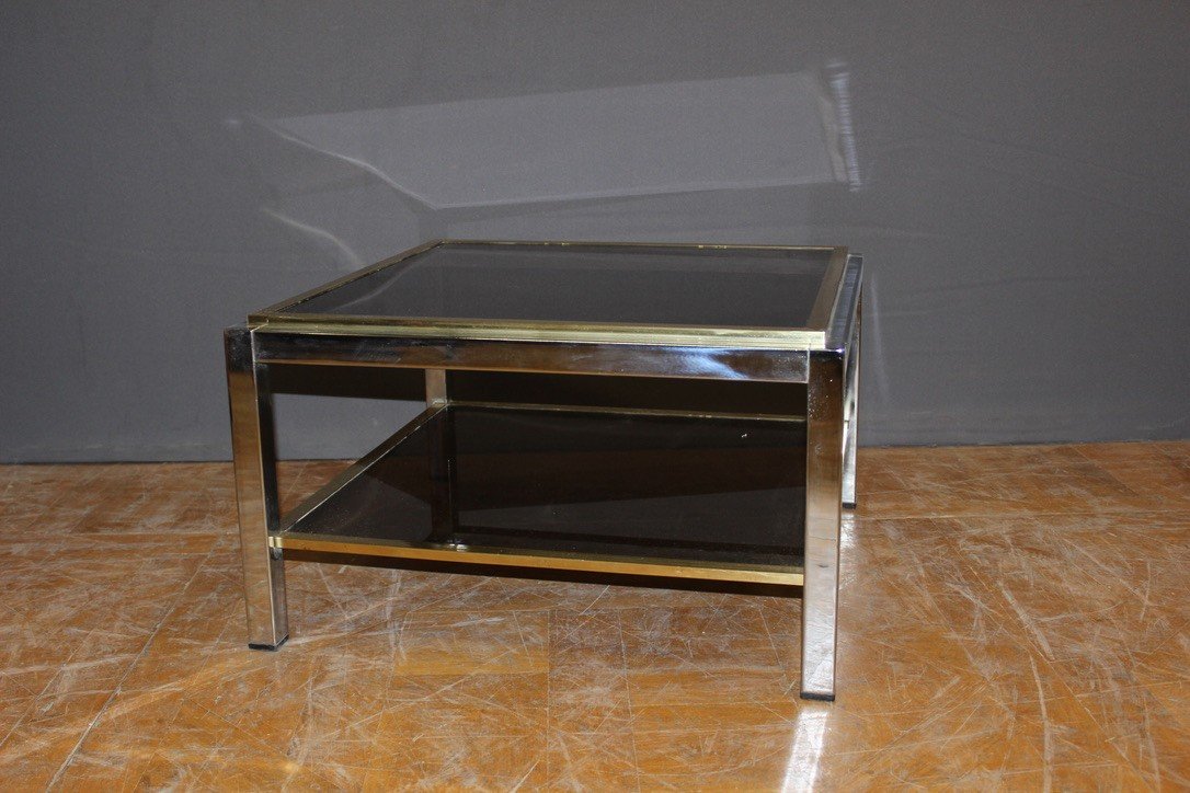 Square Coffee Table By Willy Rizzo Circa 1970-photo-8