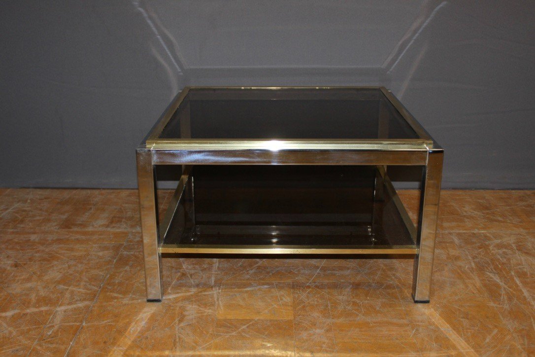 Square Coffee Table By Willy Rizzo Circa 1970