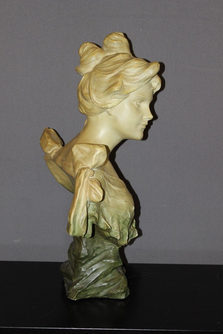 Sculpture Art Nouveau De Jeune Femme Titrée Curieuse Par Madrassi-photo-5