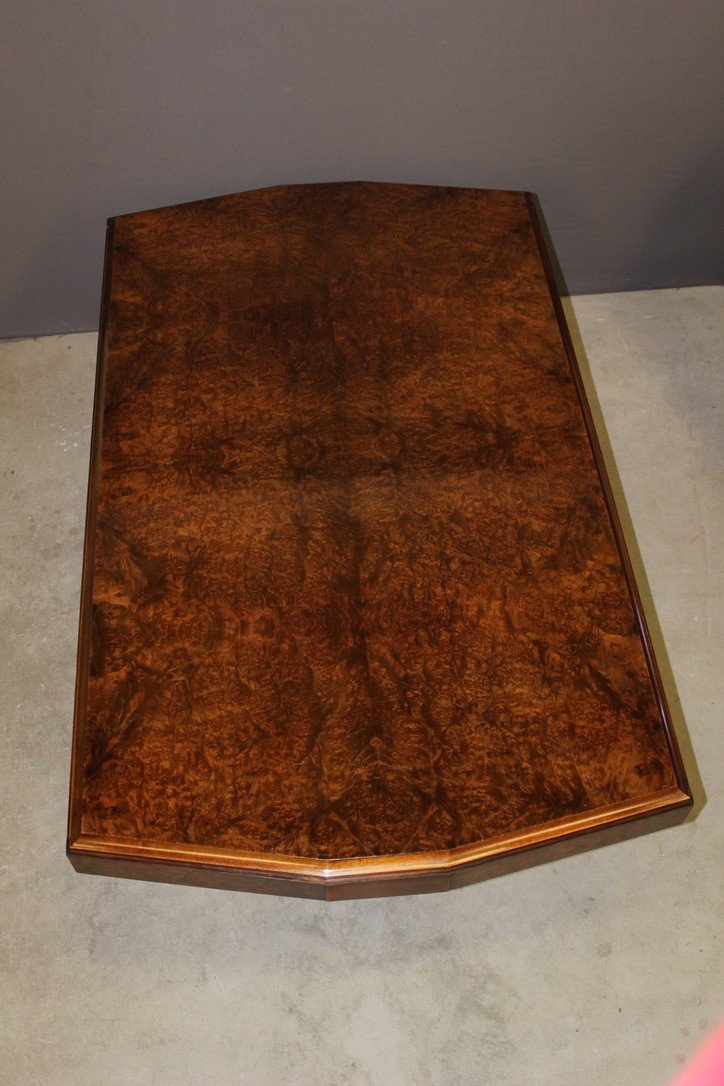 Art Deco Period Table In Mahogany And Elm Burl Circa 1930-photo-5