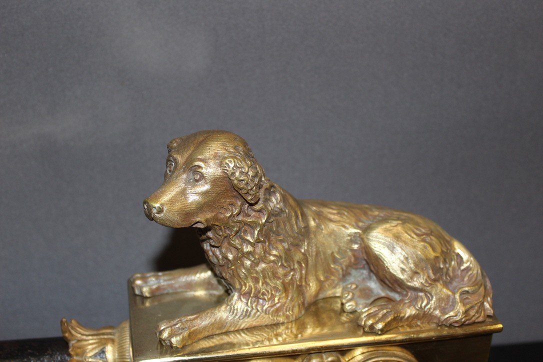 Bronze Hearth Bar Model With Dogs XIX-photo-7