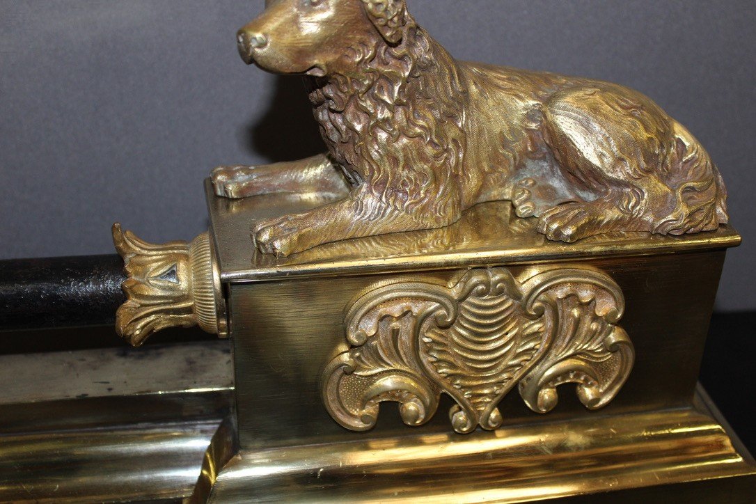 Bronze Hearth Bar Model With Dogs XIX-photo-8