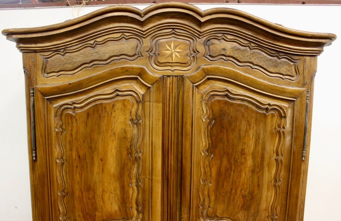 Louis XV Lyonnaise Wardrobe In Walnut XVIII-photo-2