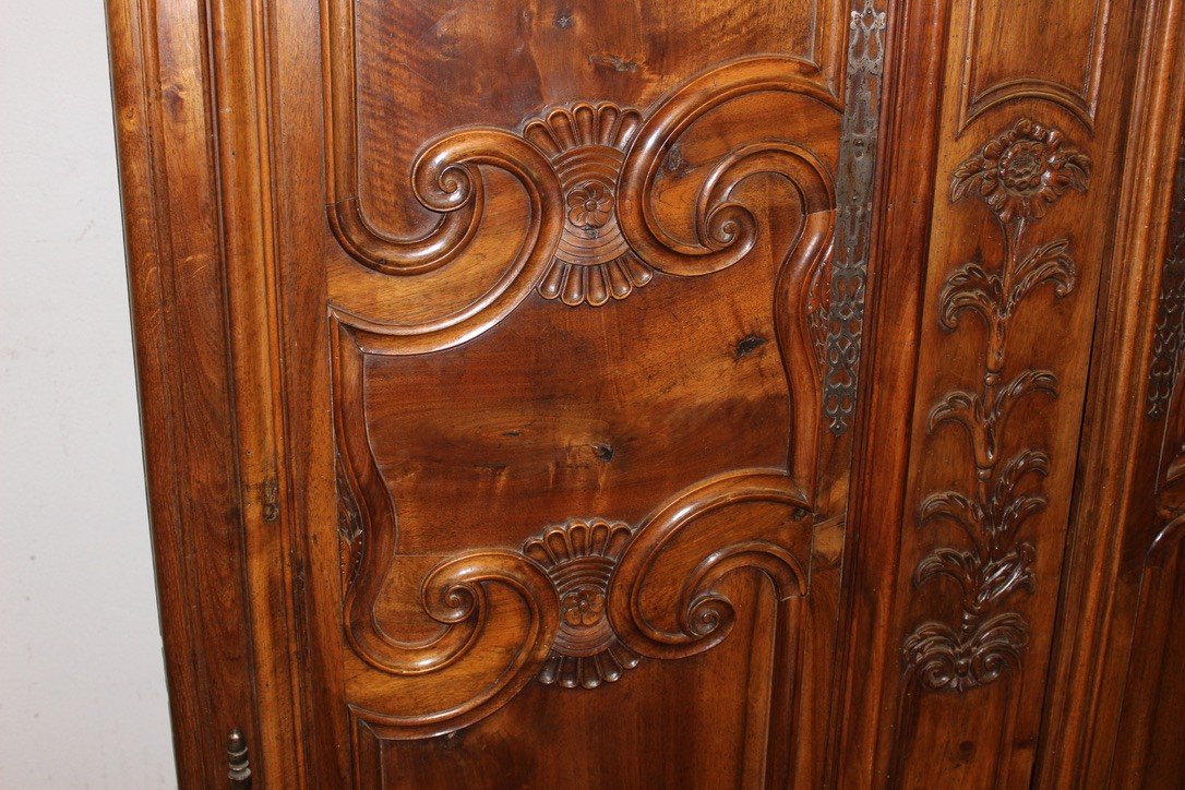 Armoire Bressane En Noyer Datée 1902-photo-7