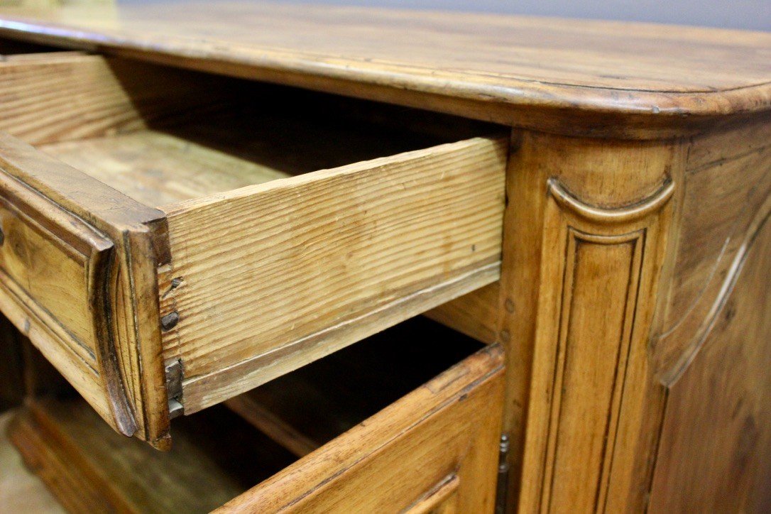 Louis XIV Sideboard In Walnut XVIII Century -photo-2