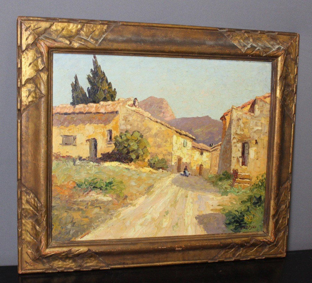 Landscape Of Provence By Osietzki Around 1930