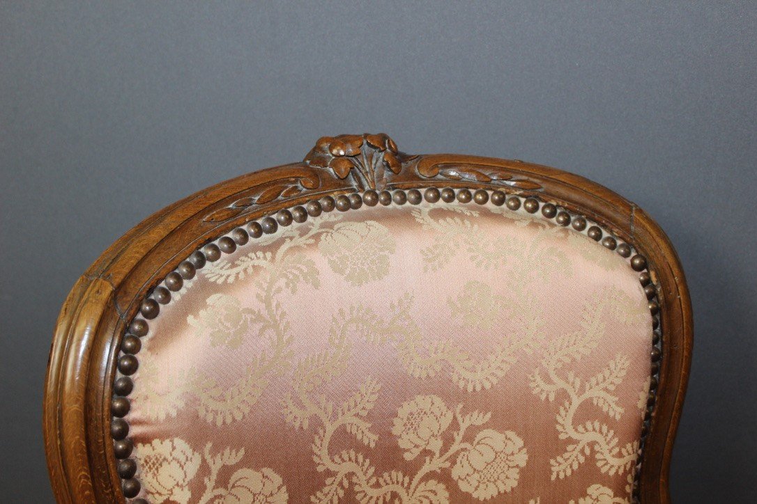 Fauteuil d'époque Louis XV En Hêtre XVIII-photo-8