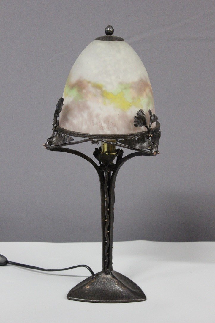 Lampe d'époque Art Déco Signé Muller Vers 1930