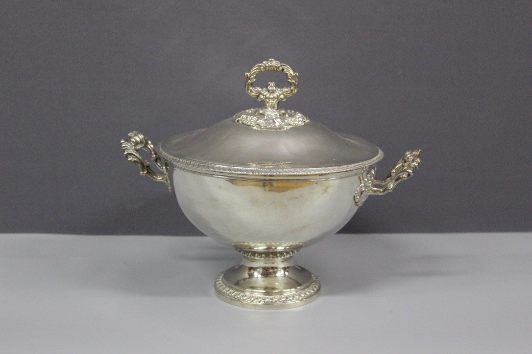 Silver Soup Tureen By Martial Fray Goldsmith XIX-photo-2