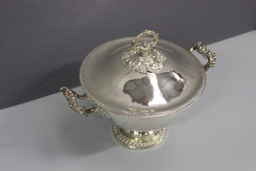 Silver Soup Tureen By Martial Fray Goldsmith XIX-photo-4