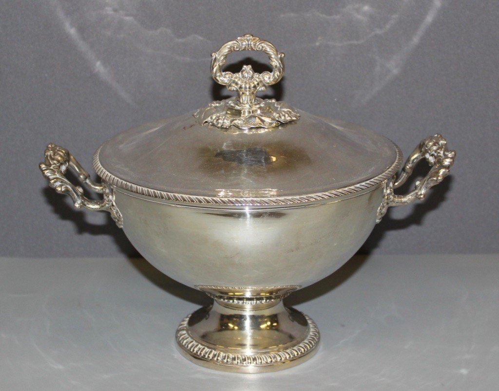 Silver Soup Tureen By Martial Fray Goldsmith XIX