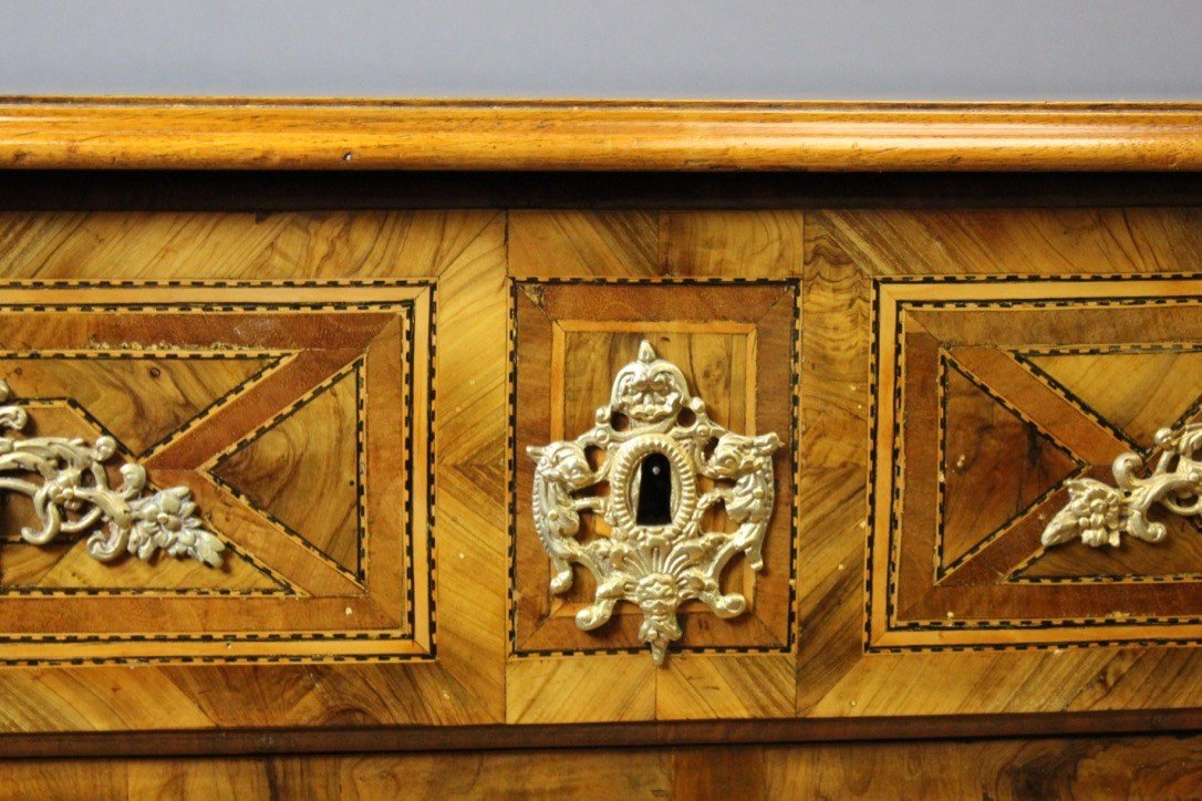 Louis XIV Chest Of Drawers In 18th Century Marquetry-photo-2