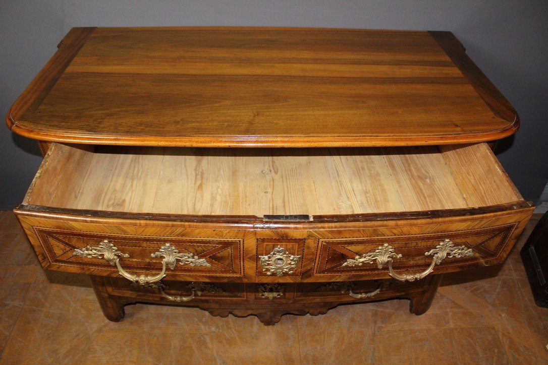 Commode Louis XIV En Marqueterie XVIII-photo-4