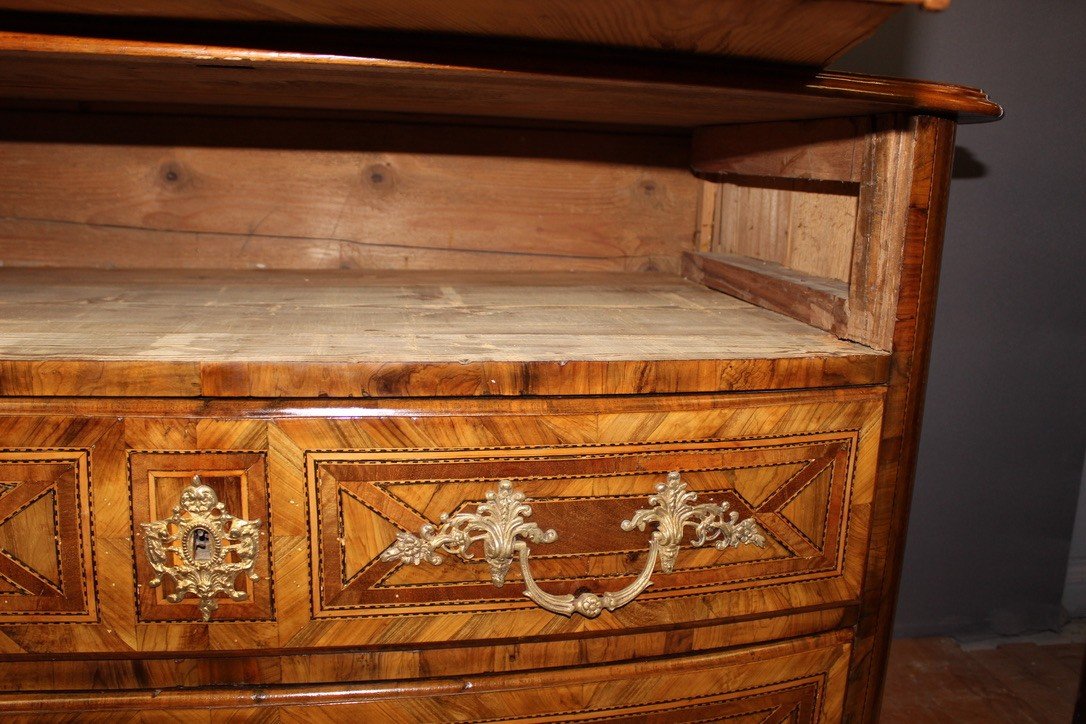 Commode Louis XIV En Marqueterie XVIII-photo-5