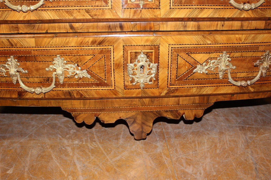 Commode Louis XIV En Marqueterie XVIII-photo-8