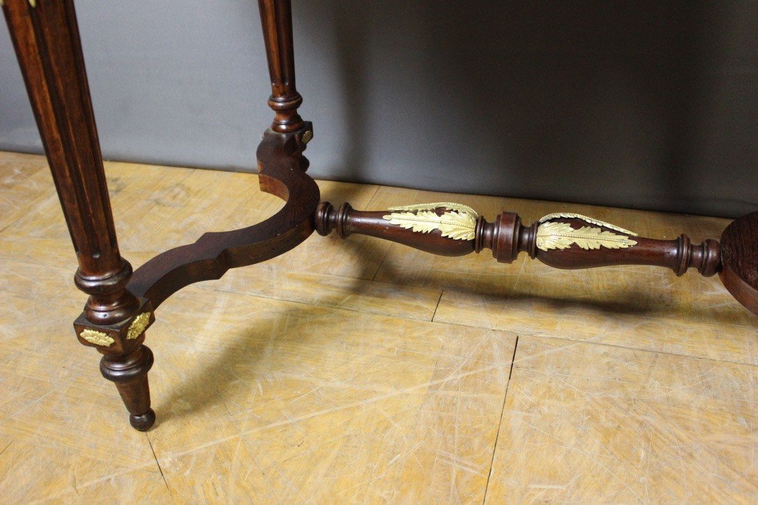 Napoleon III Marquetry Center Table Circa 1880-photo-6