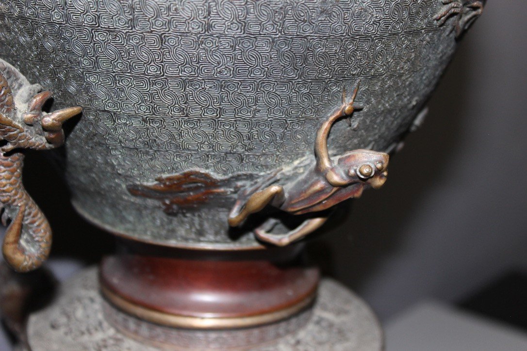 Chinese Bronze Perfume Burner Late 19th Century-photo-4