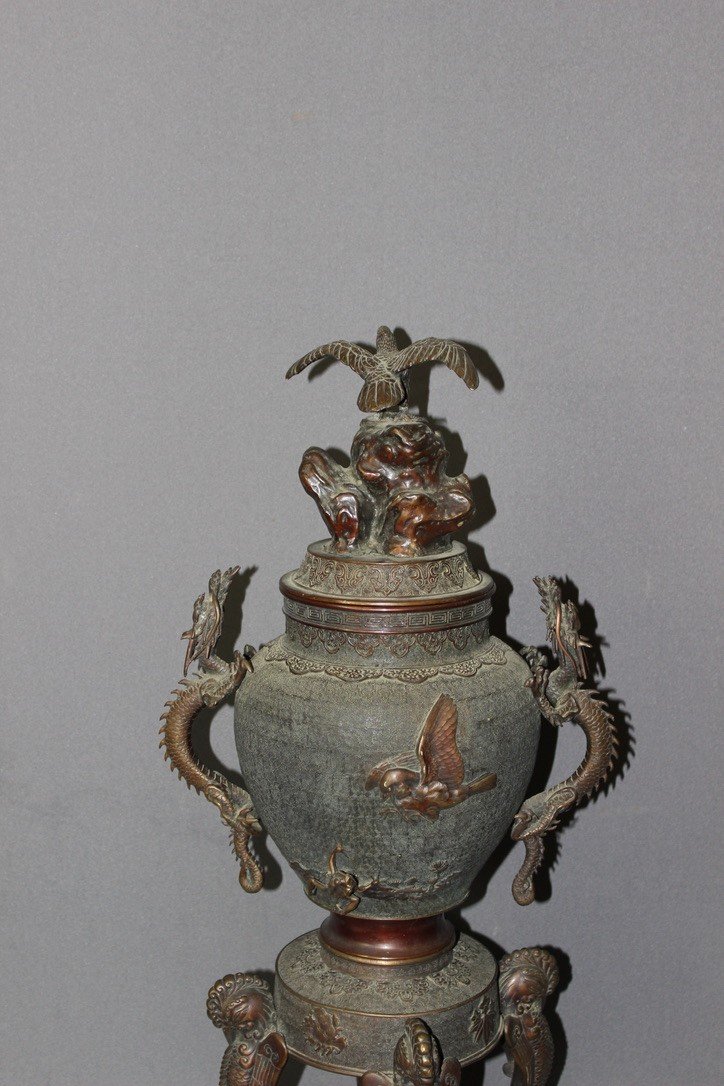 Chinese Bronze Perfume Burner Late 19th Century-photo-7