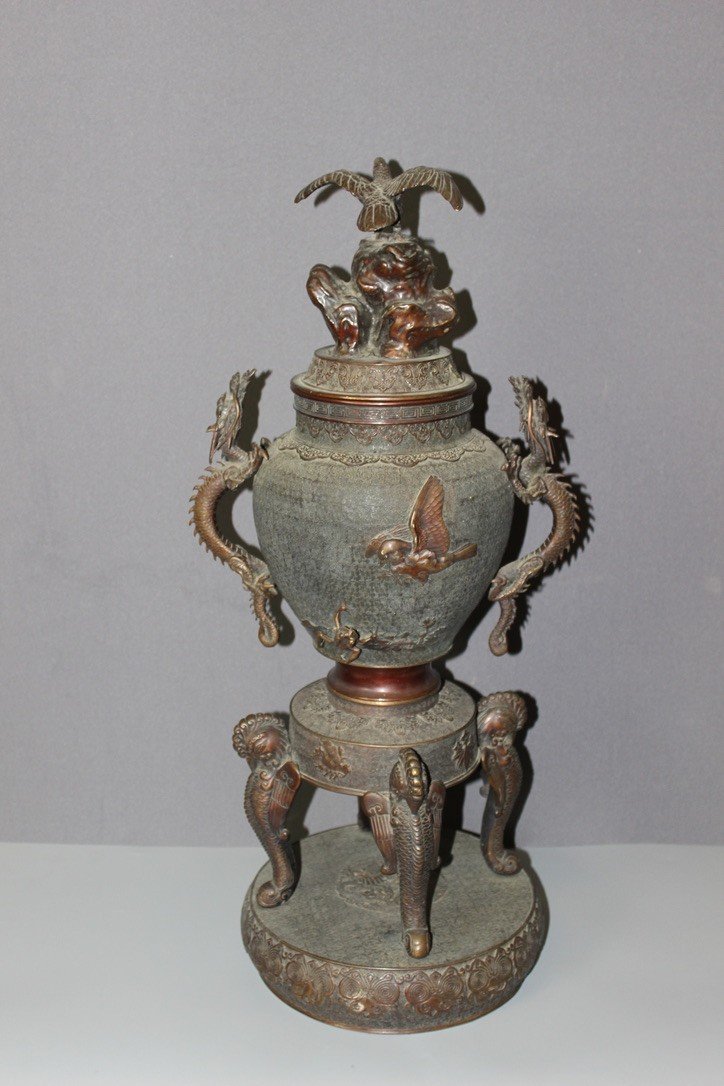 Chinese Bronze Perfume Burner Late 19th Century-photo-8