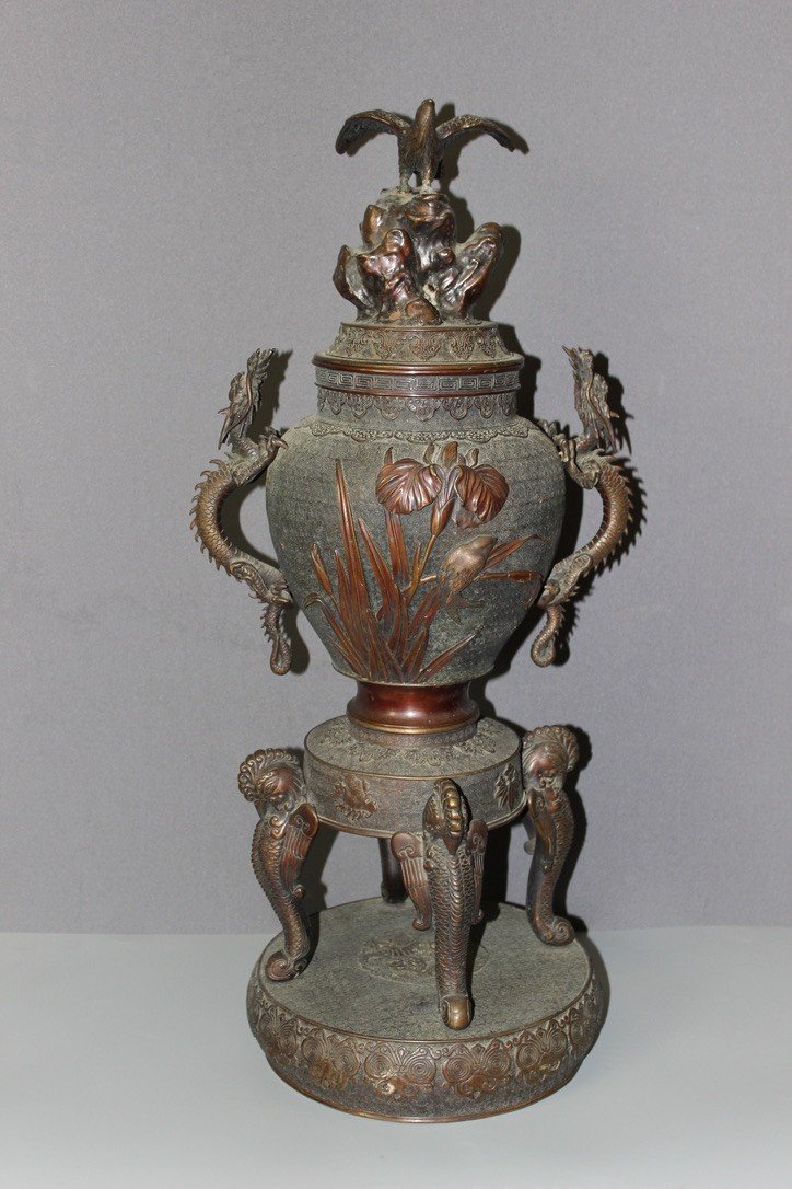 Chinese Bronze Perfume Burner Late 19th Century