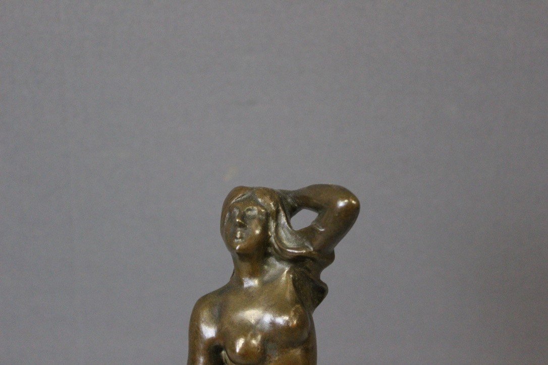 Bronze Dancing Woman Art Nouveau By Heurtebise-photo-1