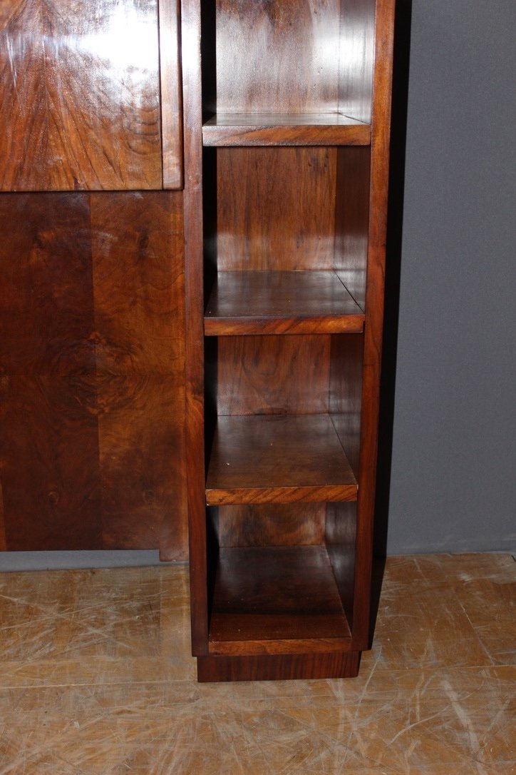 Art Deco Period Walnut Secretary Circa 1930-photo-4