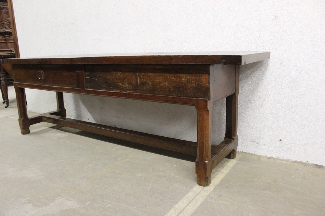 Oak Farmhouse Table Or Console Table, Late 18th Century-photo-2