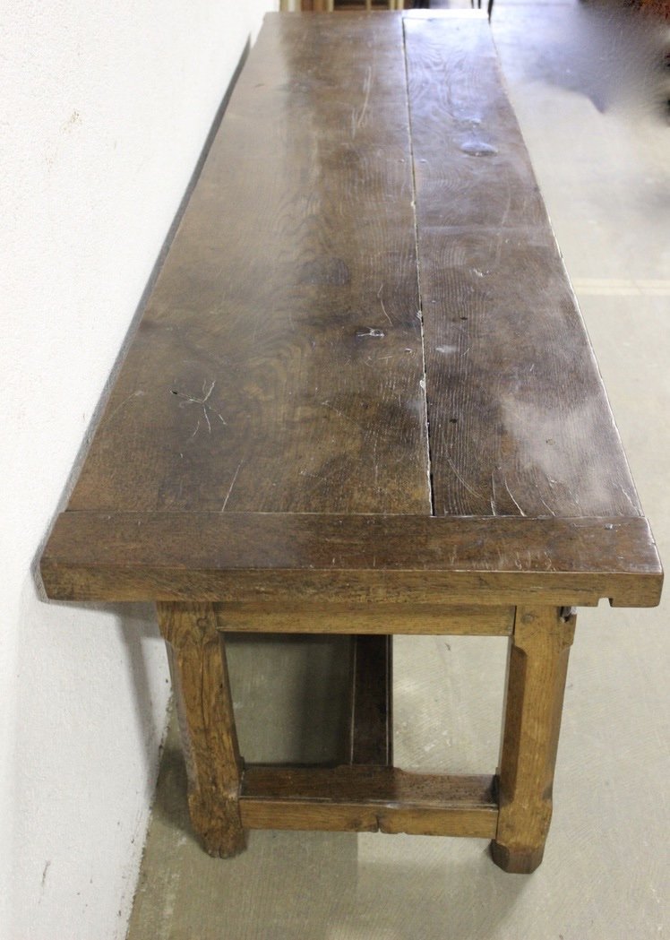 Oak Farmhouse Table Or Console Table, Late 18th Century-photo-4