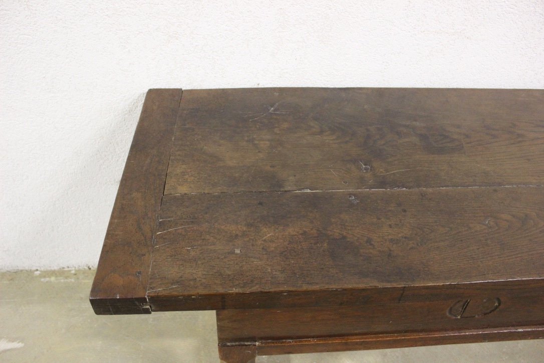 Oak Farmhouse Table Or Console Table, Late 18th Century-photo-1