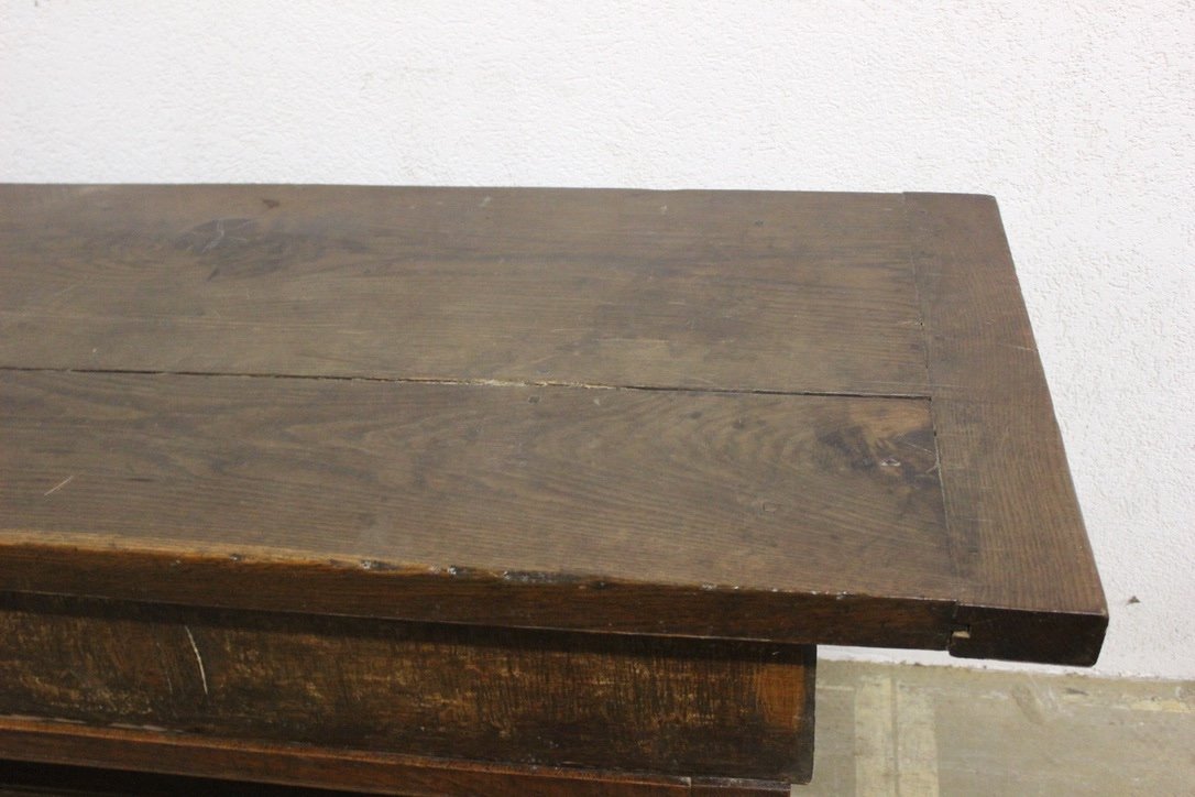 Oak Farmhouse Table Or Console Table, Late 18th Century-photo-3