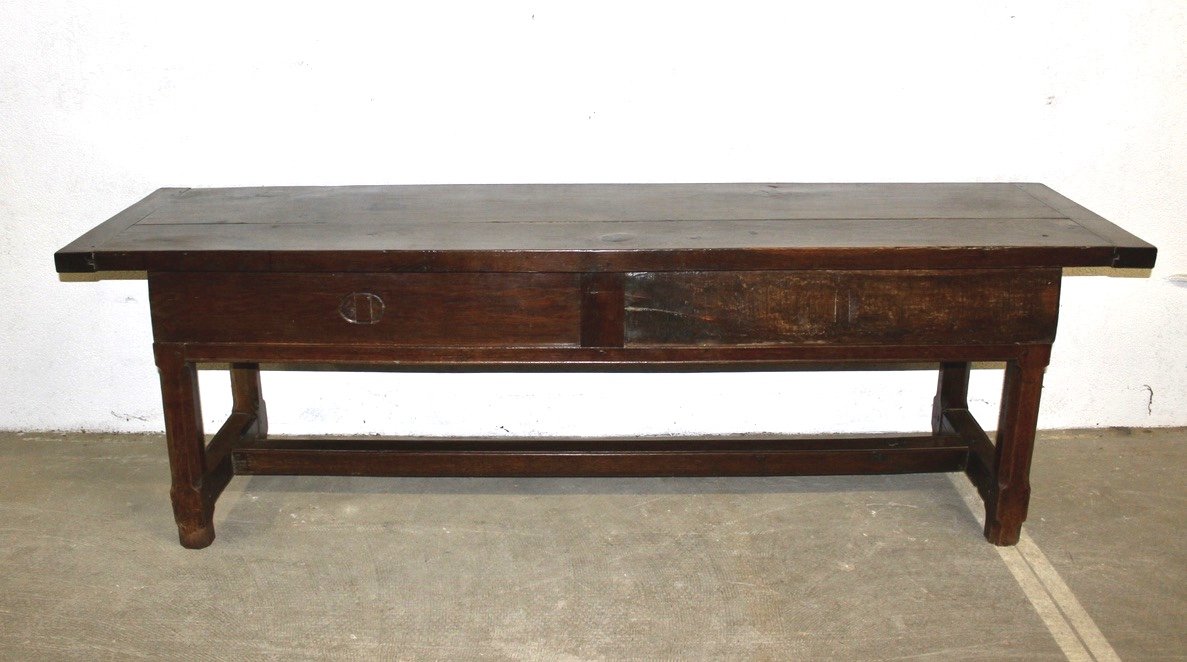 Oak Farmhouse Table Or Console Table, Late 18th Century