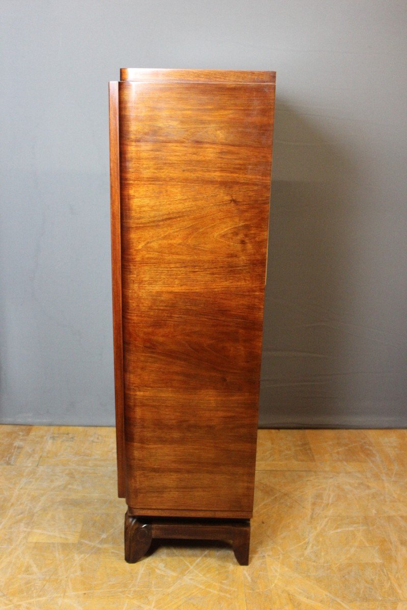 Art Deco Period Walnut Silver Cabinet -photo-1