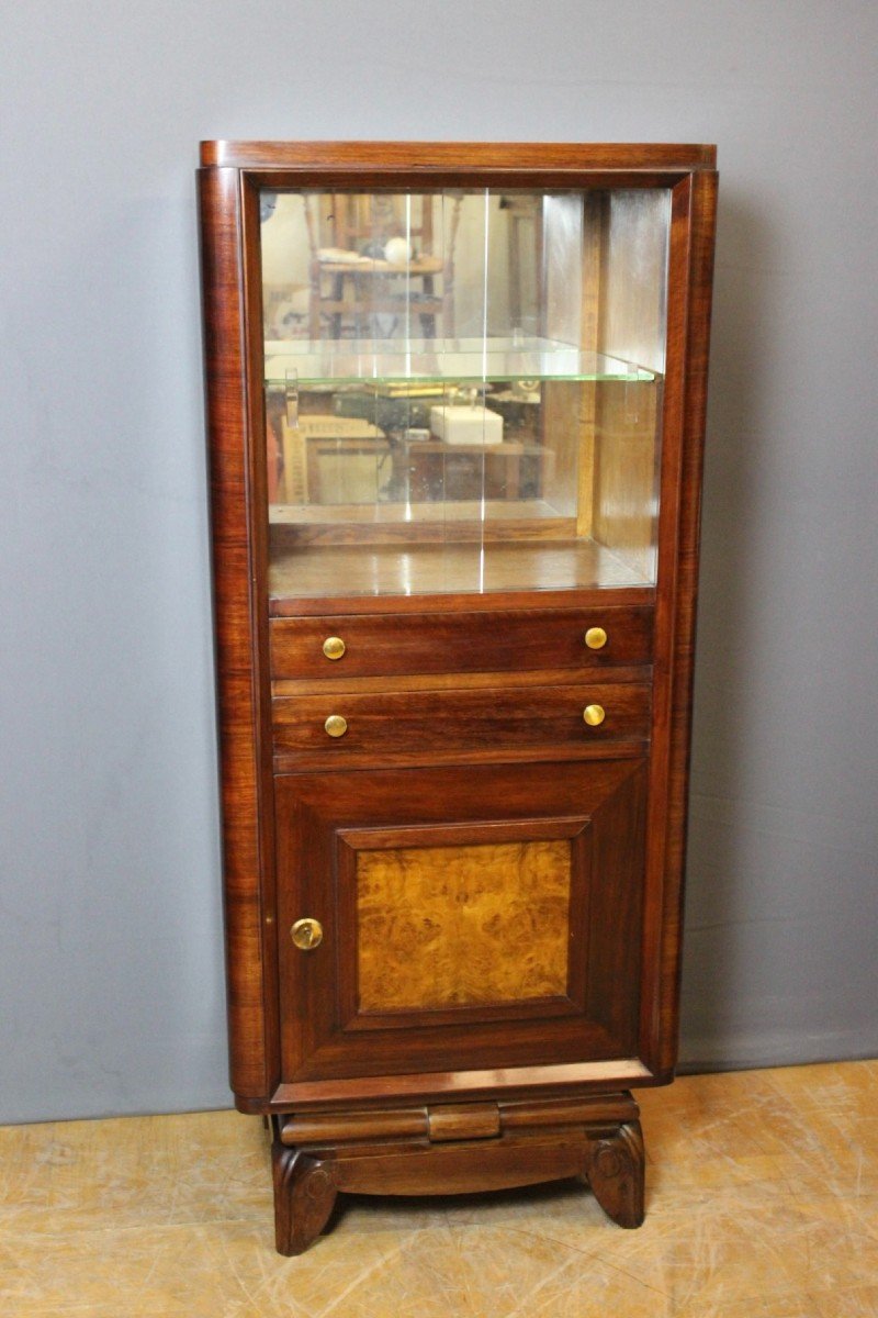 Art Deco Period Walnut Silver Cabinet 