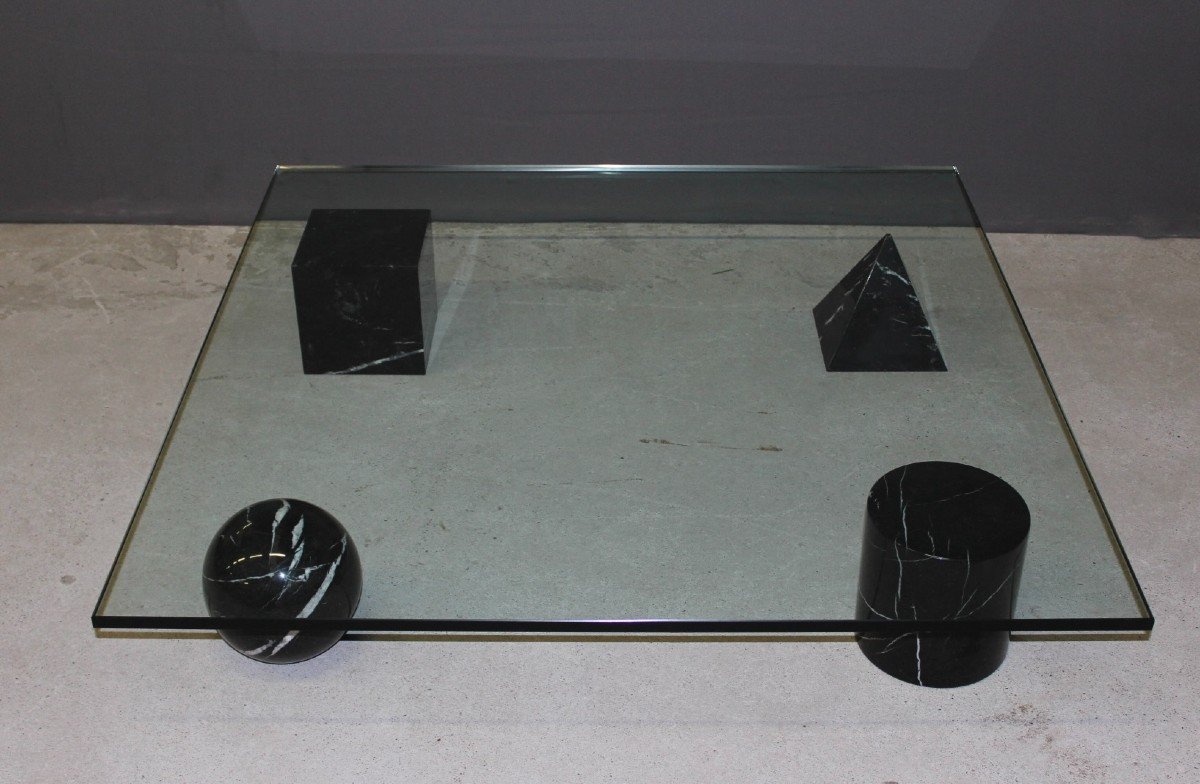 Table Basse Par Lella Et Massimo Vignelli Modèle Metafora Vers 1960-photo-1