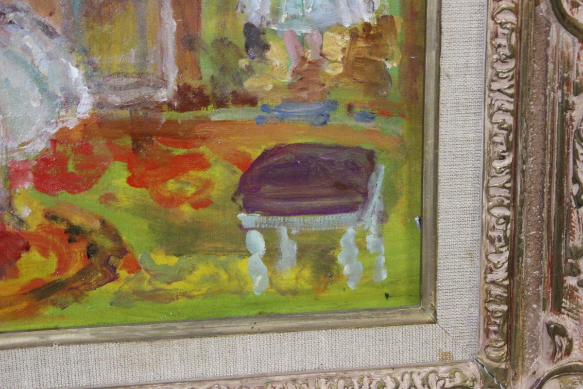 Oil On Panel, The Foyer Of The Opera By Cosson-photo-1