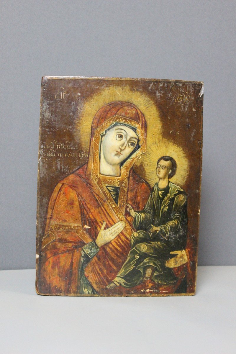 Icon Of The Virgin Of Tikhvin, End Of The 19th Century-photo-6