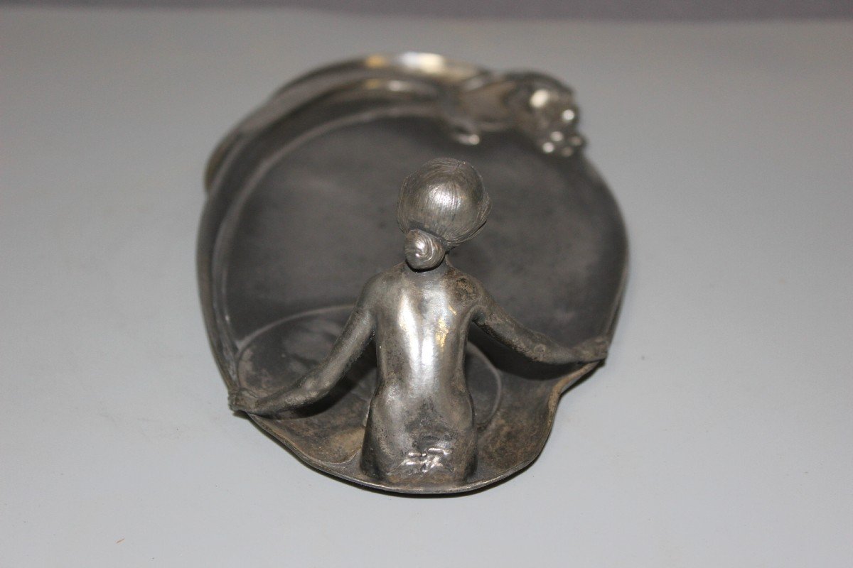 Art Nouveau Empty Pocket With Woman Decor-photo-2