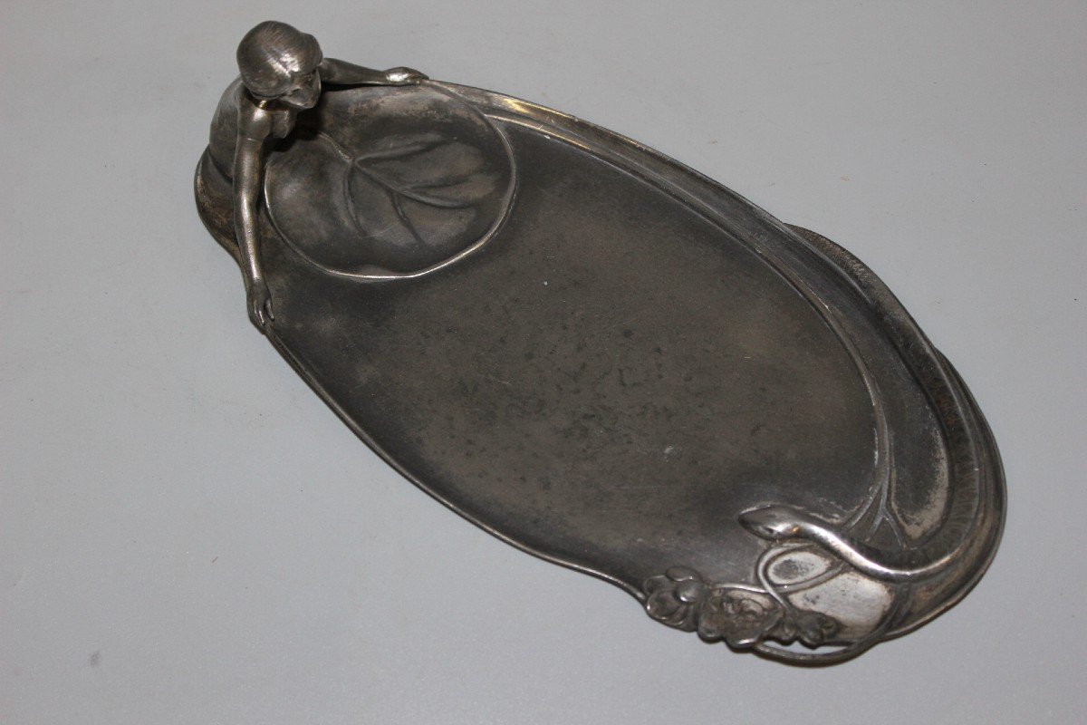 Art Nouveau Empty Pocket With Woman Decor-photo-5