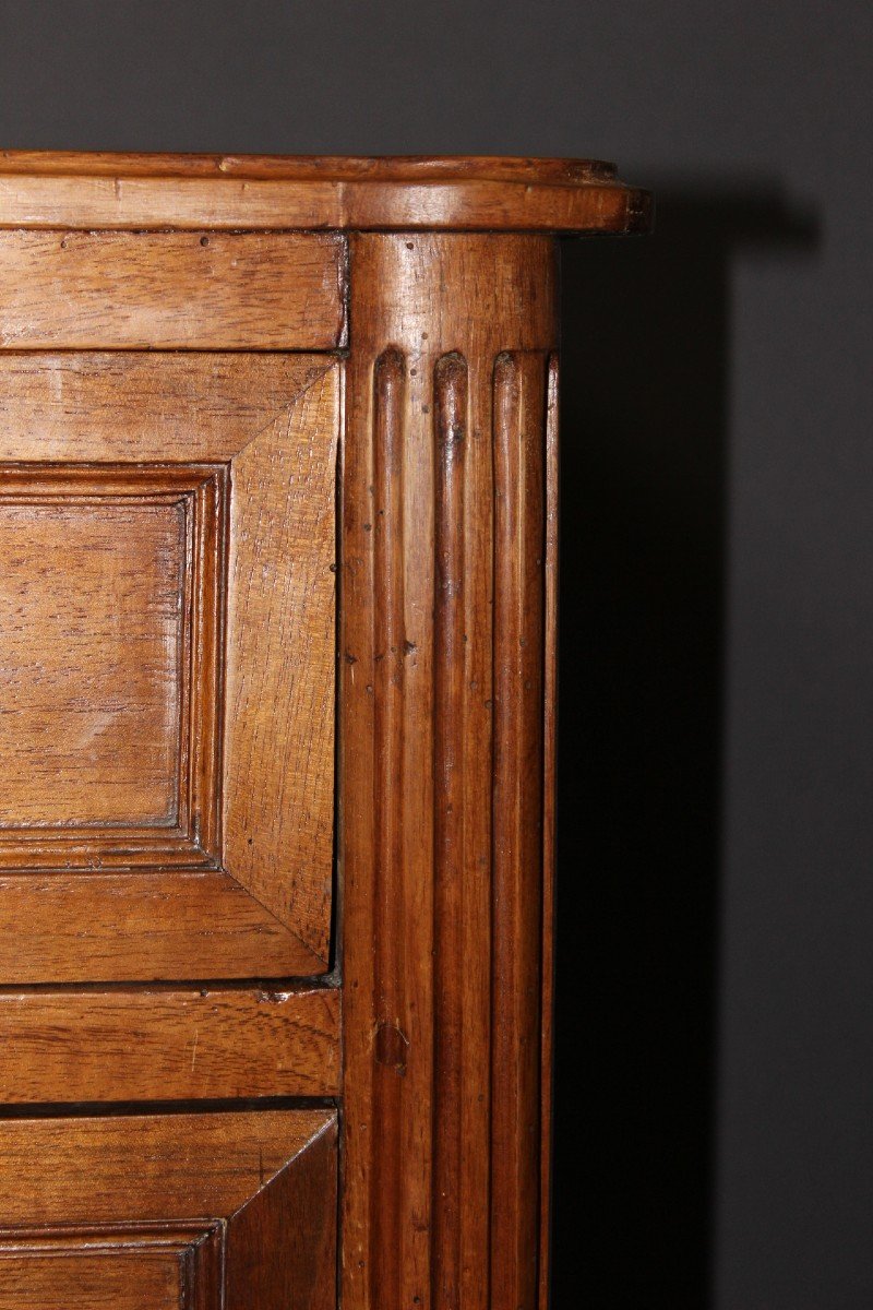 Louis XVI Chest Of Drawers In Walnut, Late 18th Century-photo-6